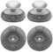 2 estropajos de lana de acero inoxidable con mango, 2 almohadillas de lana de repuesto para limpiar platos, fregadores de ollas que pueden limpiar ollas de hierro,Stainless Steel Scrubber
