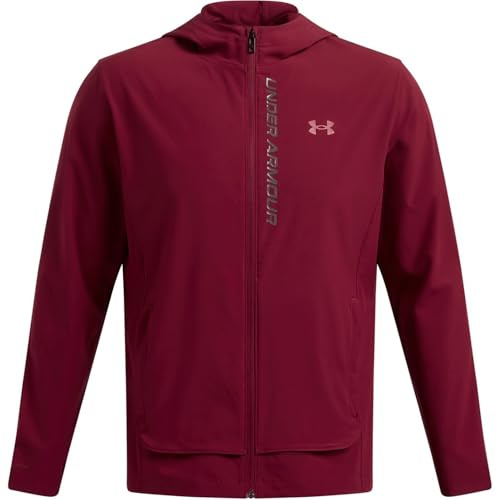 Under Armour Herren Outrun The Storm Jacket Laufbekleidung Laufjacke Cardinal - Dunkelrot S
