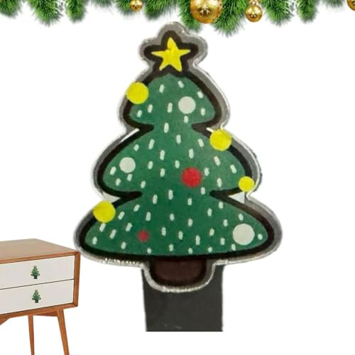 Mimoqk Christmas Cabinet Knob Covers - Festive Decorative Door Knob Protectors for Holiday Cheer Decorative Christmas Knob Covers - Stylish Door Knob Covers for Furniture Festivities