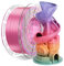 Conjure PETG Regenbogen 3D-Drucker Filament, Candy Regenbogen Grün Rosa Gelb Purple Orange 1.75mm Weihnachten Regenbogen 3D-Drucker Filament 1KG/2.2lb