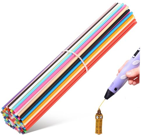 BUGUUYO 110St Druckstift Filament für 3d-Drucker 3D-Stifte für im Alter von 10-12 Jahren Filament-Nachfüllungen für 3D-Stifte Druckerfilament 2,5 mm 3D-Druckermaterial Plastik