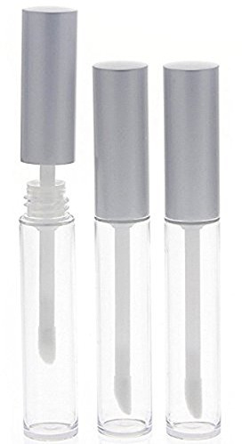 TOVINANNA Lipgloss Tuben Leer 3 Stück 6 ml Nachfüllbare Lipgloss Flaschen Mit Applikatorstab Silberne Lip Balm Container Für Lippenpflege Reisen Und Diy Kosmetik
