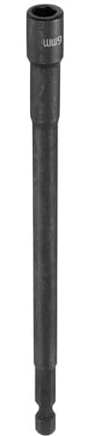 sourcing map Hex Nut Driver Drill Bit 6mm Metric 6-Point Socket 1/4 Hex Shank Magnetic Setter CR-V Steel Bolt Sockets for Power Drills Impact Drivers, 5.91 (150mm) Long