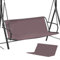 600D Oxford-Gewebe Gartenschaukelstuhl-Abdeckung, wasserdicht, UV-beständig, Ersatz-Sitzbezug für 2-Sitzer, Outdoor-Möbel, 138 x 50 x 50 cm (Kaffee)