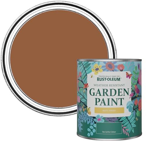 Rust-Oleum Mould Resistant Garden Paint in Matt Finish - Terracotta 750ml