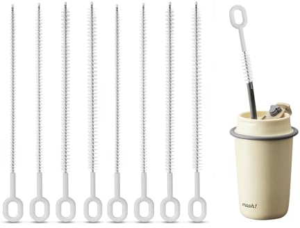 8 Stück Strohhalm Bürste,Strohhalm Reinigungsbürste für Stanley Tumbler,mit Rutschgriff,Volle Borstenabdeckung,für Verschiedene Strohhalmgrößen