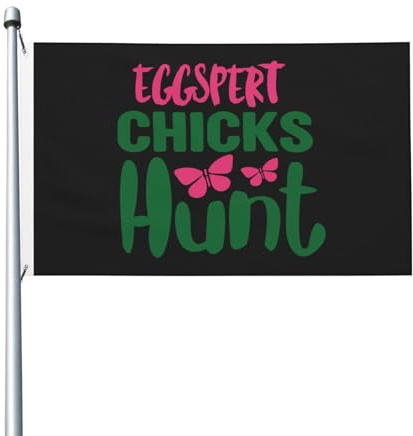Doppelseitige Oster-Flaggen, 90 x 150 cm, für den Außenbereich, langlebig, lustig, Partydekoration