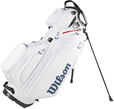 Wilson Talus 5 Sac de Golf Hybride Trépied, avec 9 Poches et Diviseur à 5 Voies, Unisexe