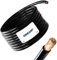 Cable de batería negro H07V-K 25 mm² de 3 metros – Cable de batería – 99,9% cobre OFC – 3 m (3 m) 25 mm2