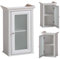 Lomadox Landhaus Badezimmer Hängeschrank Pinie weiß, B/H/T 48/76/32cm
