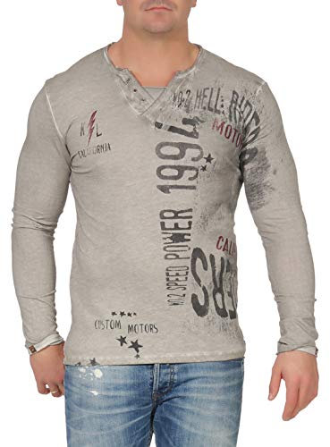 KEY LARGO Herren Speed Button T-Shirt, Silver (1107), XXL