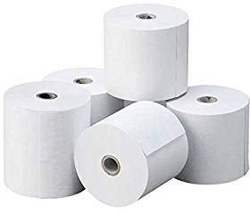 Lot de 10 rouleaux de papier thermique pour calculatrice 60 x 55 x 12 mm