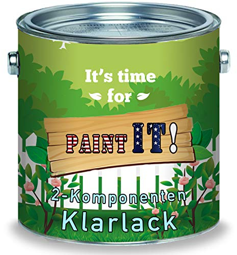 Paint IT! langfristiger 2K Klarlack Transparent glänzend inkl. Härter im Set (1 kg)