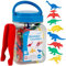 edxeducation Dinosaurier-Zähler - Minidose - Set mit 32 Stück - Zählen, Farben, Sortieren und Reihenfolgen lernen - mathematische Manipulatoren für Kinder