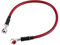 Linea del tubo dell'olio del freno, linea del freno dell'olio intrecciato Banjo Raccordo estremità in acciaio inossidabile, adatto per la maggior parte dei motocicli(45CM- Red)