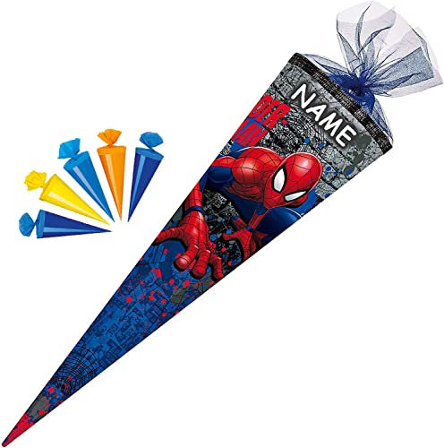 Nestler personalisiert mit Name und 5 kleinen Schultüten - Schultüte Spider-Man 4359416