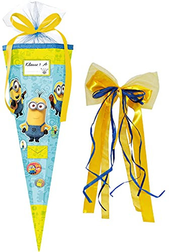 alles-meine.de GmbH stabile Spitze - aus Kunststoff - verschiedenes Zubehör frei wählbar - passend für BASTELSET Schultüte - Minnion - ich einfach unverbesserlich - 85 cm - m..