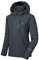 Little Donkey Andy Veste de ski Softshell pour femme avec capuche amovible, doublure polaire et déperlante, noir chiné, taille S