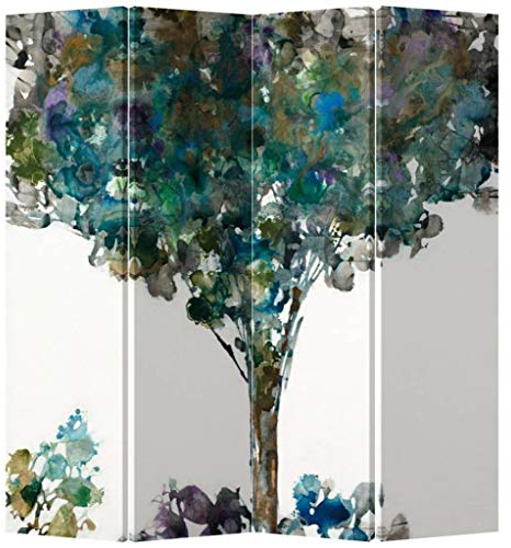 Fine Asianliving Paravent Raumteiler Spanische Wand L160xH180cm Beidseitig Trennwand Room Divider Raumtrenner Bedruckte Canvas Sichtschutz Leinwand Doppelseitig