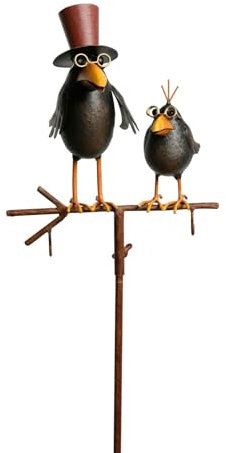 NETPROSHOP Futterstation Gartenstecker Beste Freunde auf Stab m Haken für Futter H: 130cm, Auswahl:Beste Freunde