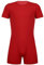 YiZYiF Herren Männer Overall Kurzarm Bodysuit Kurze Jumpsuit Stretch Sport Body Lauf Fitness Unterhemd Shirt Sportwear Unterwäsche Rot XL