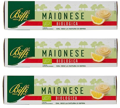 Biffi - Maionese Biologica in tubetto - Multipack - 3 tubetti da 150 ml