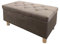 Comfort-Pur Sitzbank Sitzhocker Sitztruhe mit Stauraum Aufbewahrungsbox (Beige)