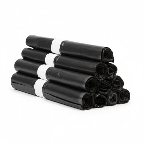 Sac Poubelle - Sacs Poubelle - Rouleau de Sac Poubelle - Sac poubelle Qualité Professionnelle - Sac Poubelle 160 L Noir - Maxi et renforcé 75 microns - Carton de 100 Sacs