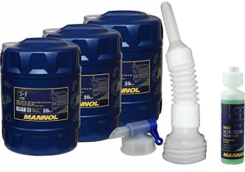 QR-Parts Set 60 Liter 85479936 DIN61 MN7101-20 CT4503 5022 MANNOL Scheibenreiniger Konzentrant 1:100 250ml 20 TS-1 SHPD 15W-40 API CH-4/CG-4/CF-4/SL Auslaufhahn
