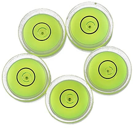 5pcs Round Bubble Level Mini Spirit Level Bullseye Level Measurement Instrument (15 X 6)