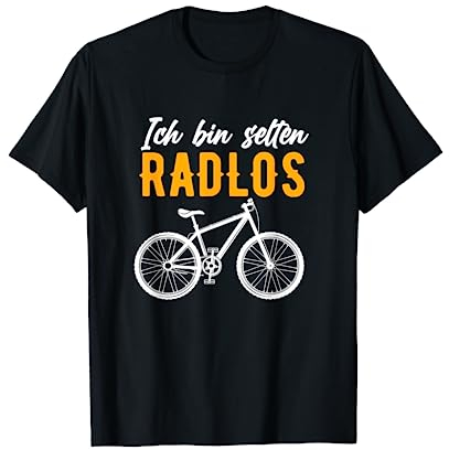 Ich Bin Selten Radlos Lustiges Fahrradfahrer Fahrrad Rad , Halbarm, T-Shirt