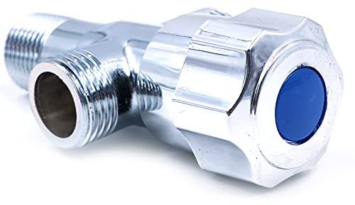 CENPEK Universal G1/2 Gewinde 3-Wege-Wasser-Winkelventil, ein in zwei aus der Toilette, Spülung, Küche, Ecke, Kupfer, verdicktes Dreieckventil