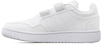 adidas Hoops Lifestyle Basketball Hook-and-Loop Shoes Schuhe, Cloud White/Cloud White/Cloud White, 33.5 EU
