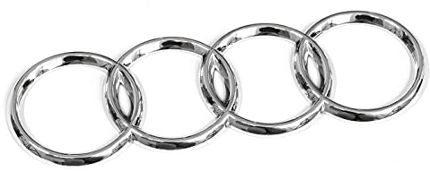 Audi 8D98537422ZZ Ringe Heckklappe Emblem Logo, Chrom