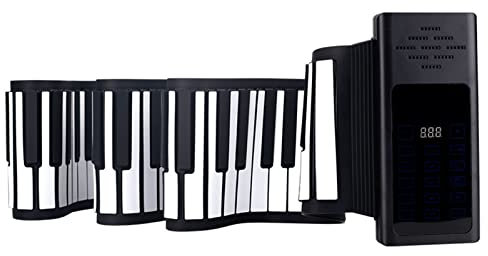ZXNQ Portable Arranger Keyboards 88 Keys Electric Hand roll piano for Adults Gifts - with Touch Screen/Bluetooth