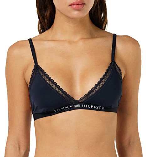 Tommy Hilfiger Damen BH ohne Bügel, Blau (Desert Sky), XL