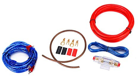 MOOKEENONE Car AMP Wiring Kit Speaker Audio Wire Subwoofer Sub RCA Amplifier Cable AGU FUSE