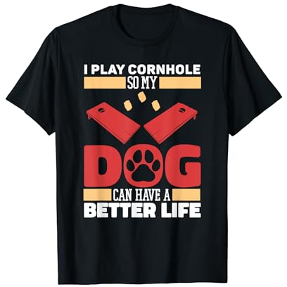 Sackloch Spiel Hund Bean Bag - Hole Corn Cornhole T-Shirt