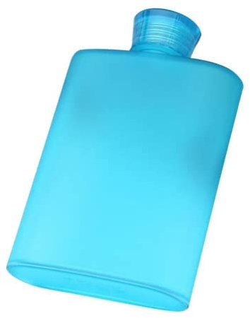 anso Bouteille d'eau de sport étanche en plastique pour liqueur, whisky - Bleu