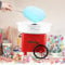 Zuckerwattemaschine, Zuckerwatte für Kinder, Zuckerwatte Maschine mit Stäbchen und Messlöffel, Cotton Candy Maker für Kindergeburtstag (Retro Mini Marshmallow-Maschine Rot)