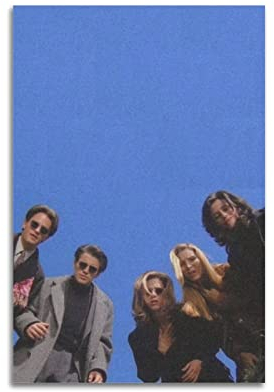 YBHF Vintage-Poster Friends Best Moments, Wandkunstdruck, Retro-ästhetische Raumdekoration, Malerei, Leinwand, Poster für Zuhause und Büro, 30 x 45 cm, ungerahmt