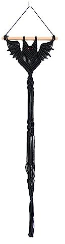 Woven Bat, Bat Wall Boho Decor, Bat Hanging Plant, Woven Plant Holder, Wall Planter Pocket Net for Ceiling, Decorative Bohemian Pot Holder Bedroom