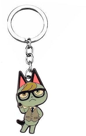 MayDee Animal Cross Schlüsselanhänger Niedliche Kleine Tier Metall Schlüsselanhänger Cartoon Anhänger Hohe Qualität Zinklegierung Charme (D)