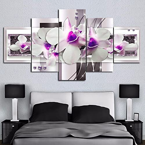 Bild Auf Leinwand - Leinwandbild - Blume Magnolie (Mit Rahmen 150 X 80 Cm) - Wand Bild - Wanddeko - Leinwanddruck - Bilder - Kunstdruck - Wanddekora
