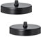 LEDSone Ceiling Rose Pendant Cable Grip Clamp Plate for Light Fitting Hanging Lamp,100mm Black Full Set UK Stock, Black, 2-Pack