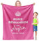 Facepot Ärztin Geschenk Kuscheldecke (130x150cm) - Geschenke für Medizinerin zum Geburtstag Lustig, Ruhestand oder Jobwechsel - Ruhe bewahren, die Ärztin regelt das