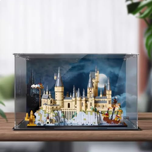 Acryl-Vitrine für Lego 76419 Schloss Hogwarts, staubdichte Box, Aufbewahrungsbox, transparente Box, Displaybox, kompatibel mit Lego 76419 (nur Hülle, kein Modell)