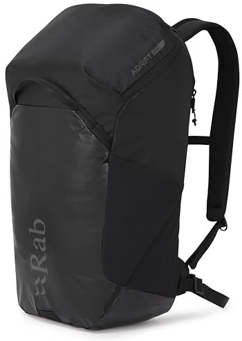 Rab Adrift 24 - Mochila diaria para senderismo, escalada y ciclismo, Negro, M