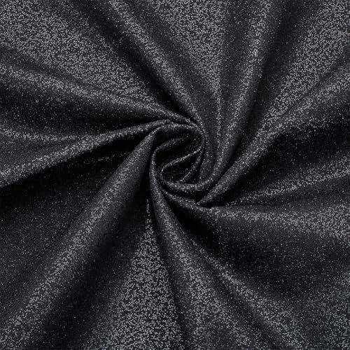 BENECREAT 1.15x1.1m Black Cotton Interfacing Fabric, Woven Cotton Iron-On Fusible Interfacing Iron Lining Fabric for Blouses Dress Shirts Collars DIY Sewing Accessories