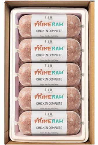 RAW DIRECT Prime Raw Frozen BARF Dog Food – 454g Rolls | 20 or 30 Rolls Pack | Premium Natural Barf Diet | High-Protein, Grain-Free & Nutrient-Rich (30, Chicken Complete)
